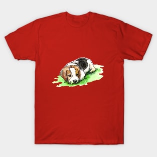 Cute Beagle Puppy (watercolor wash drawing) T-Shirt